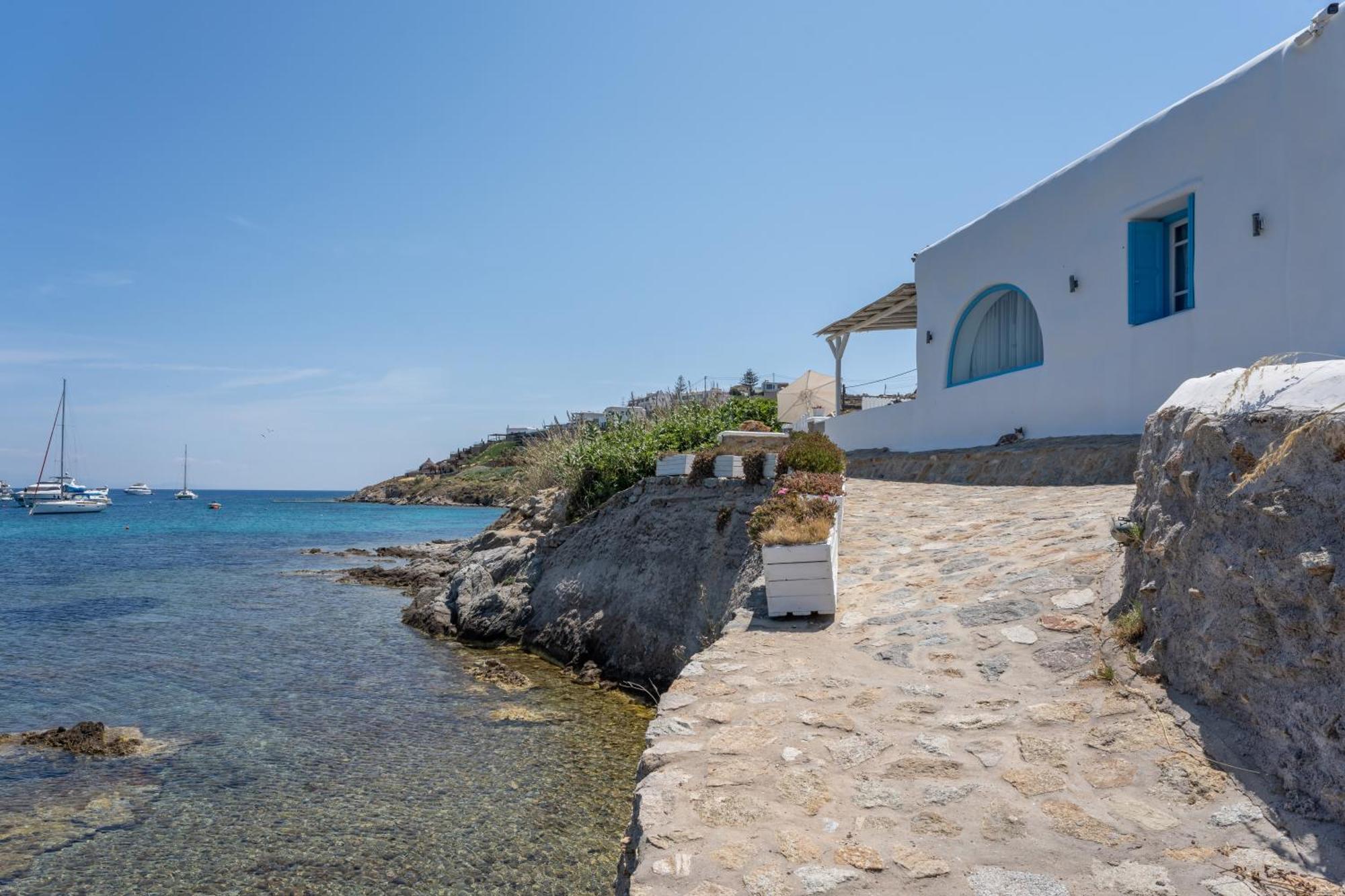 Luxury Sea House By Blue Waters Mykonos Villa Ornos  Exteriör bild