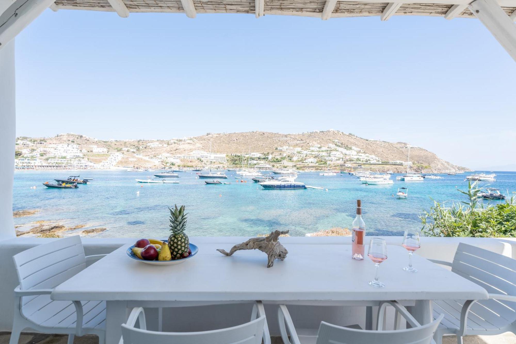 Luxury Sea House By Blue Waters Mykonos Villa Ornos  Exteriör bild