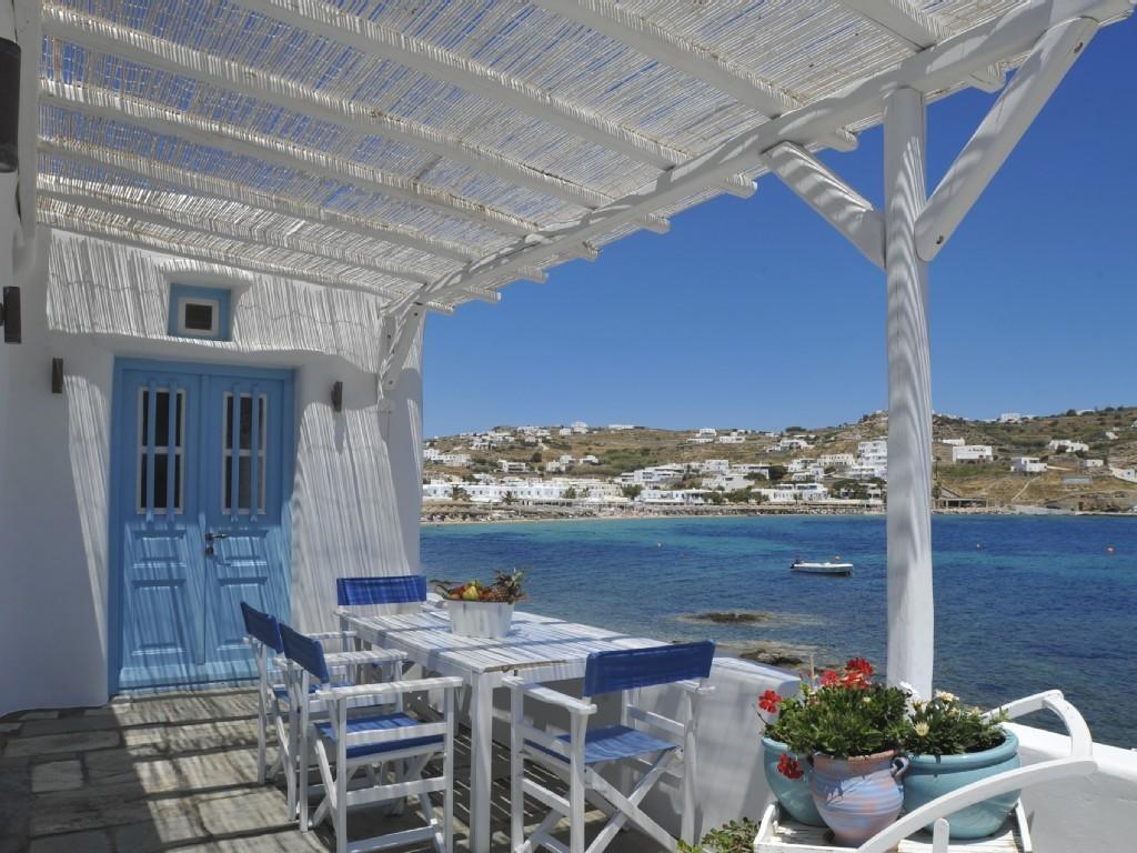 Luxury Sea House By Blue Waters Mykonos Villa Ornos  Rum bild