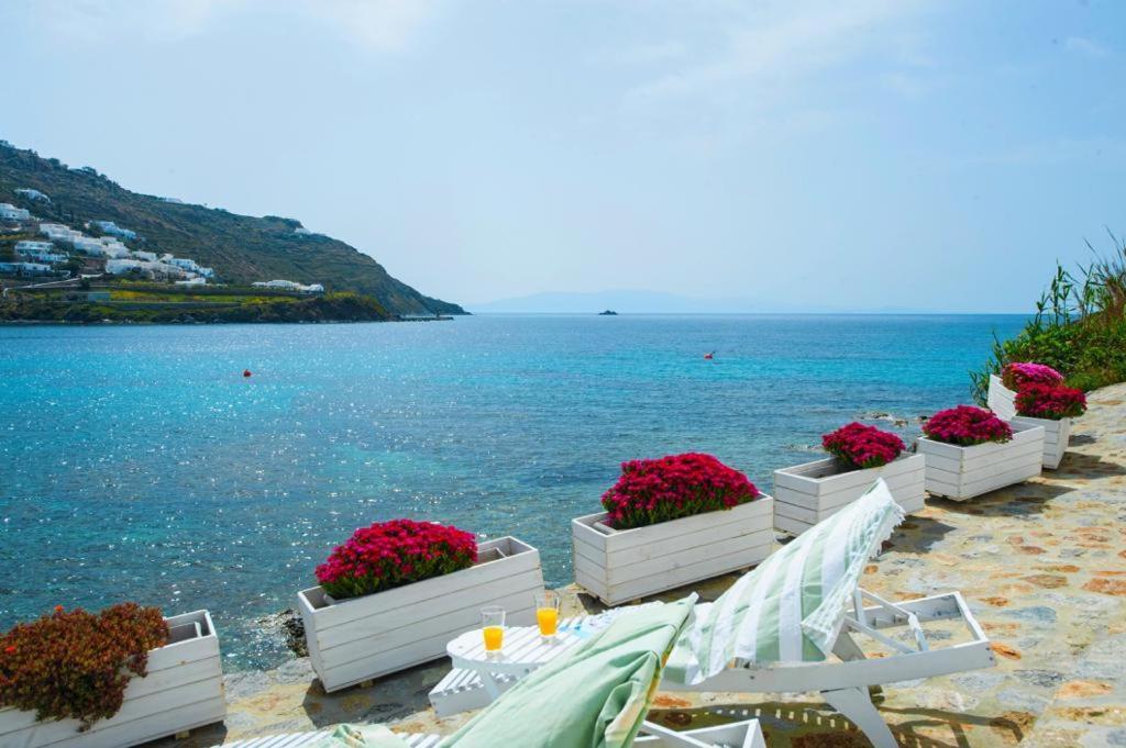 Luxury Sea House By Blue Waters Mykonos Villa Ornos  Exteriör bild