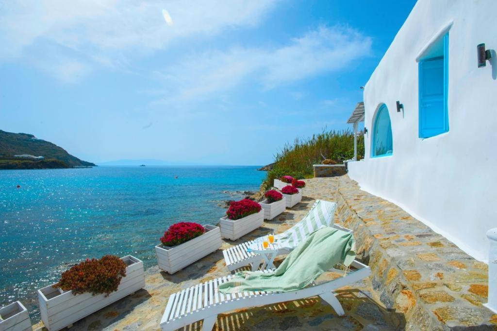 Luxury Sea House By Blue Waters Mykonos Villa Ornos  Exteriör bild